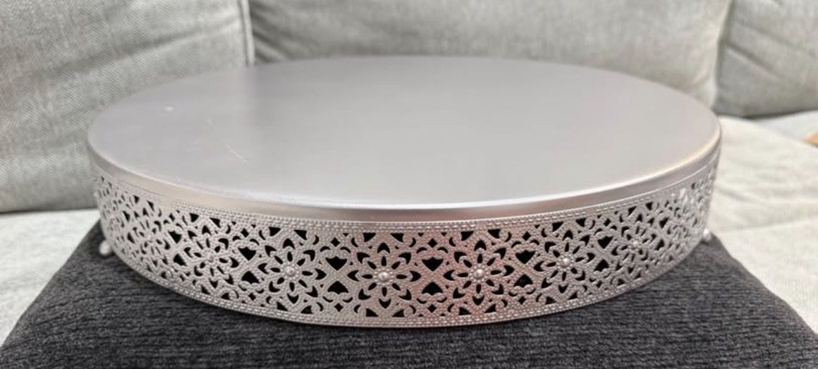 Silver Cake Stand (Wedding, 16 inch)