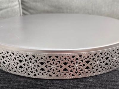 Silver Cake Stand (Wedding, 16 inch)