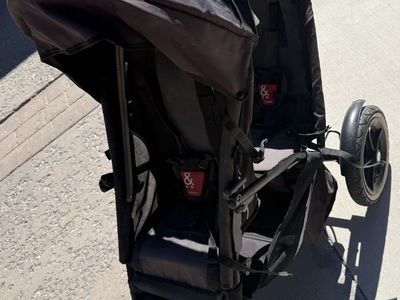 Phil&Teds black double stroller