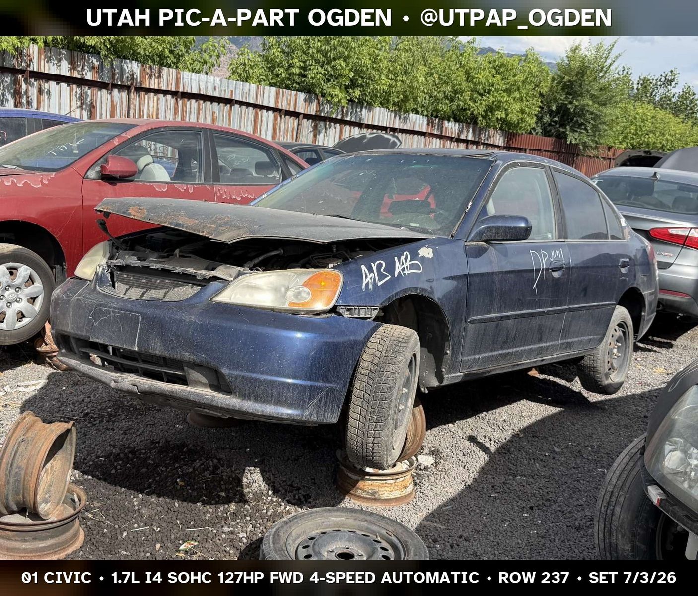 2001 Honda Civic Parts - UTPAP Ogden