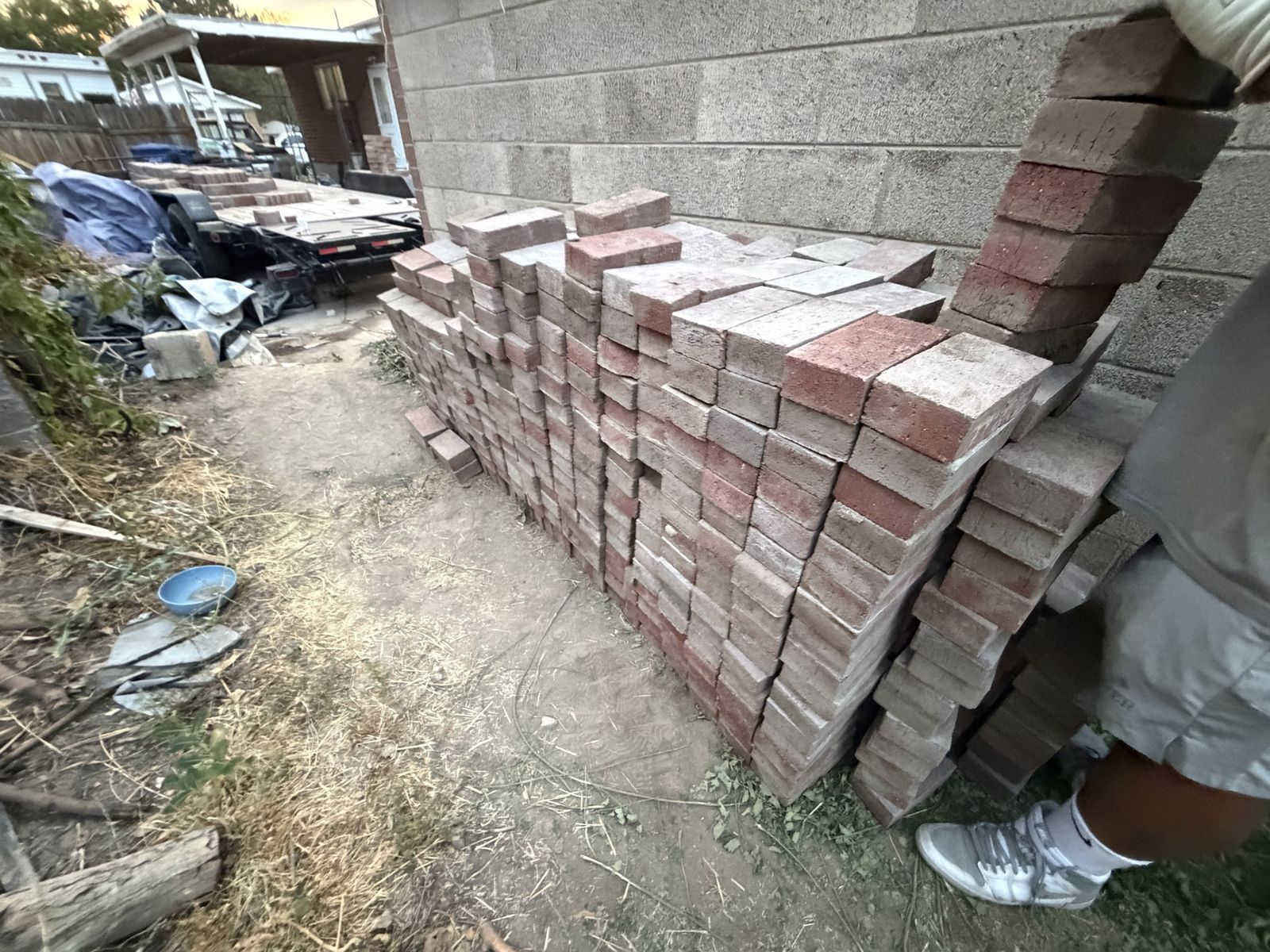 Bricks .50 cents a piece close to 1200 bricks