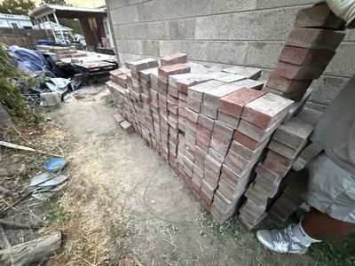 Bricks .50 cents a piece close to 1200 bricks