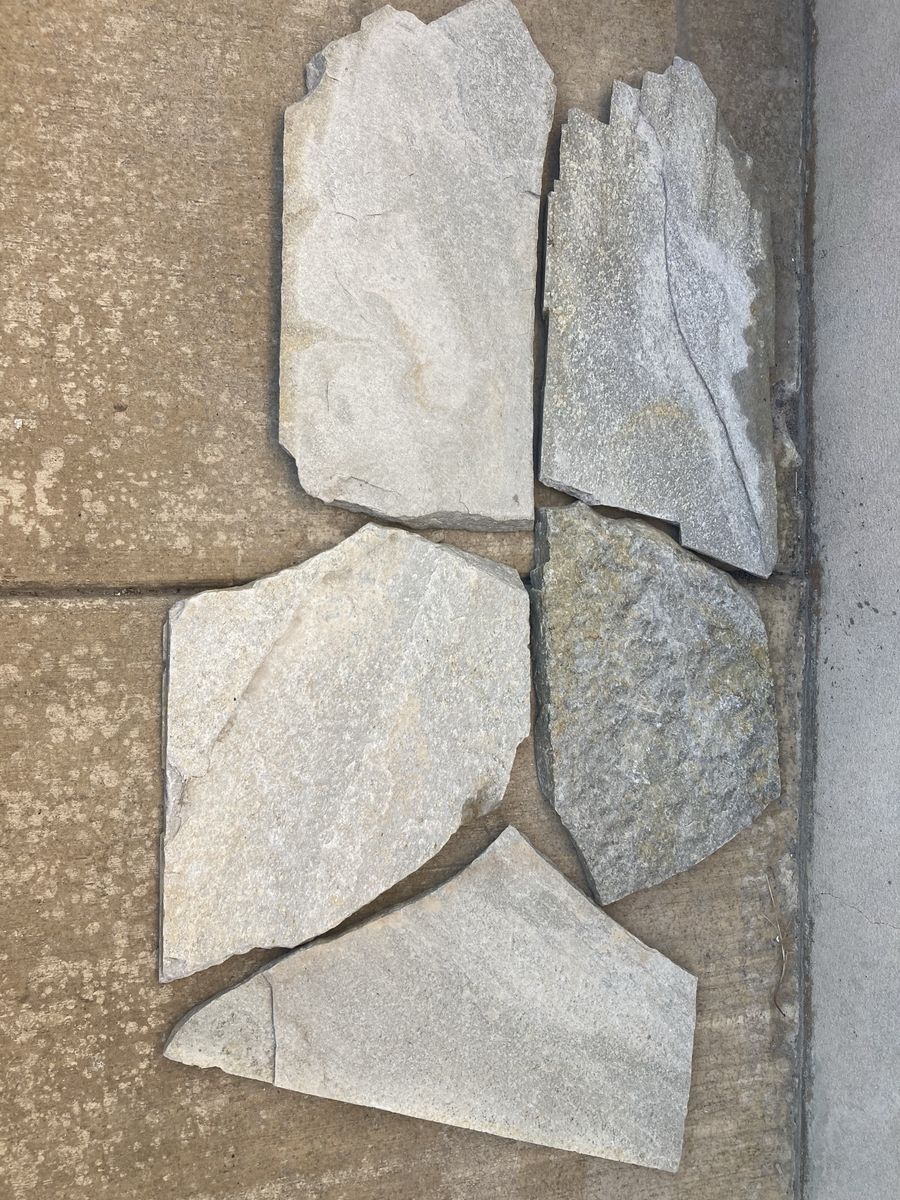 5 new quartz flagstone pavers silver color 