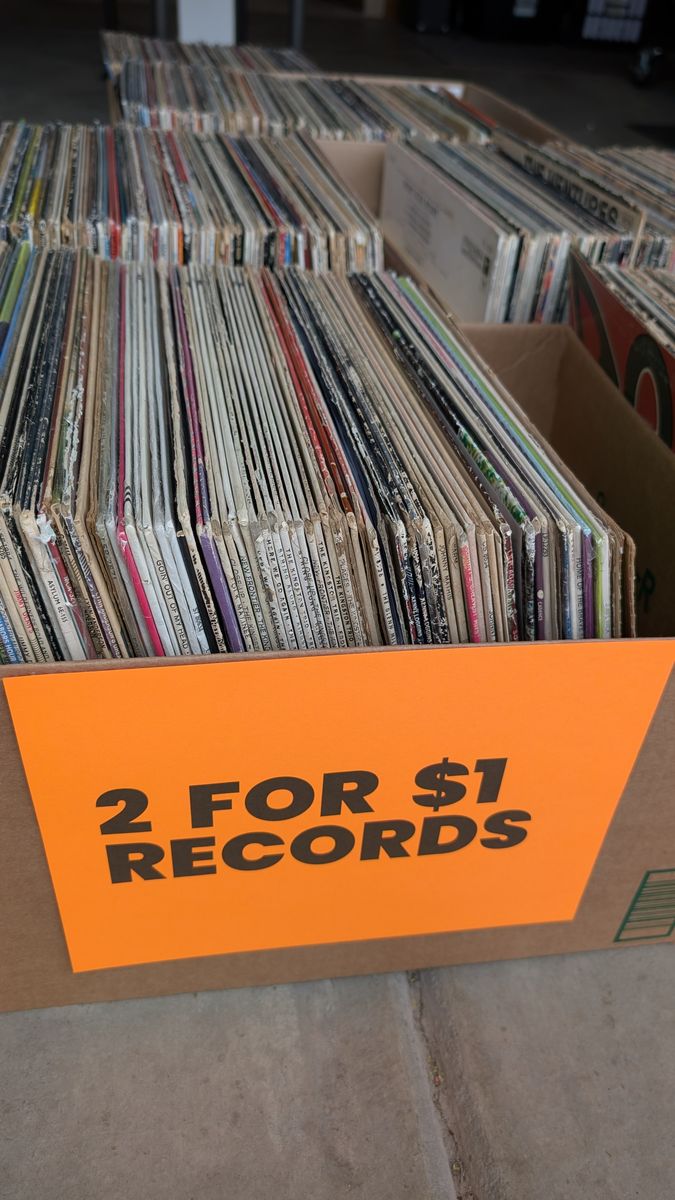 Neighborhood Garage Sale! Vinyl Records, Clothing, Toys, Books, and lots more!