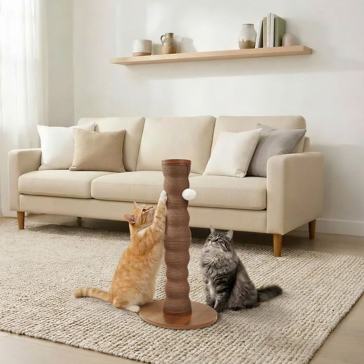 Friends Forever Wave Cat Scratching Post, 28" H 2021756 #106940