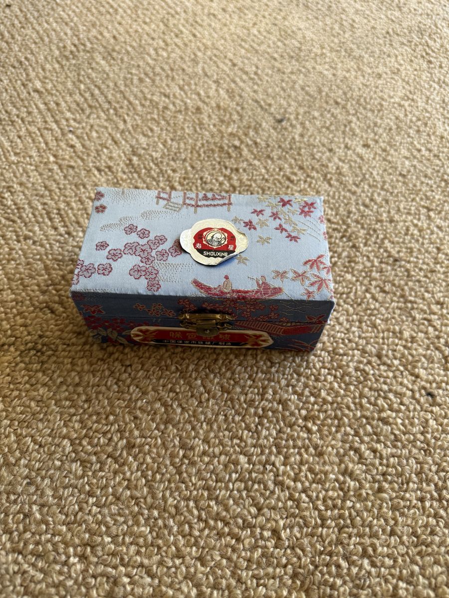 Vintage Chinese Shoujing Baoding Balls in Brocade Box - Meditation & Stress Relief