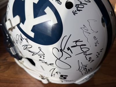 Brigham Young University 2016 BYU Cougars Signed Autographed Replica Football Helmet featuring Fred Warner.