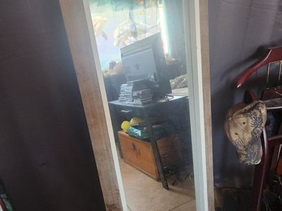 Rustic Wooden Framed Full Length Standing Floor Mirror
