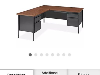 Uline Steel L Desk