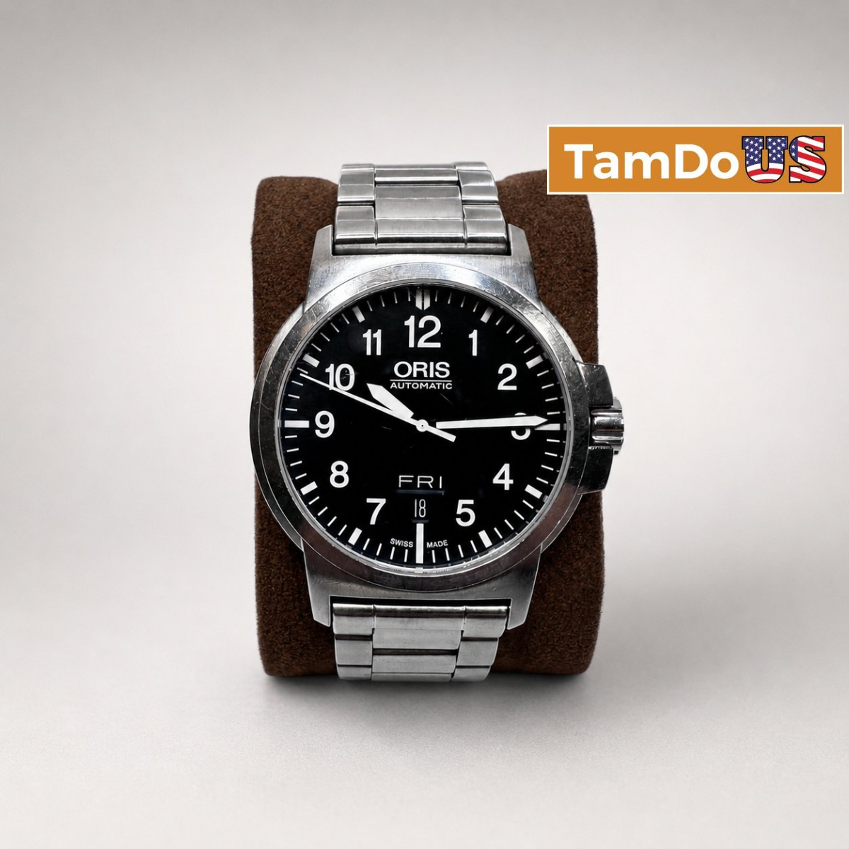 Oris BC3 Advanced Day Date Automatic Black Dial Steel Men Watch 7641-41