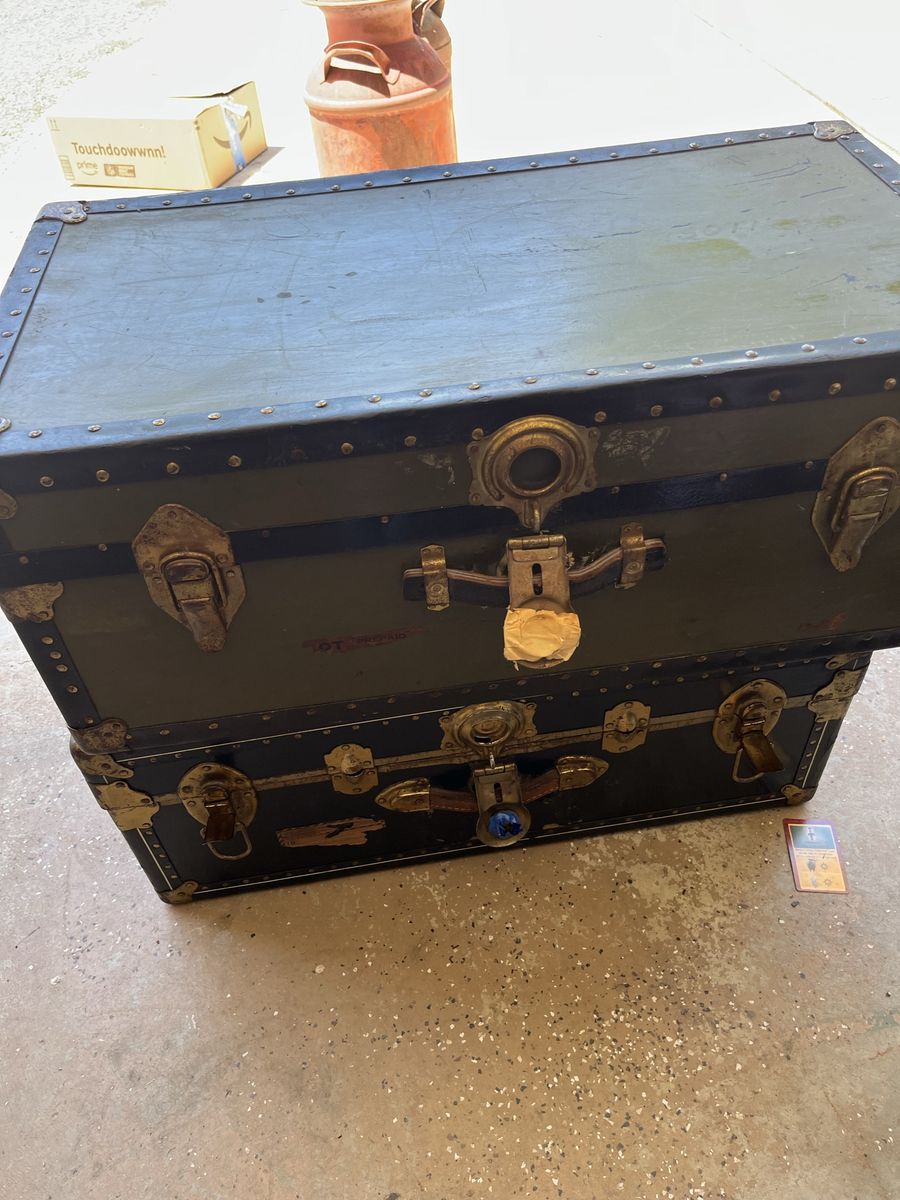 Vintage army trunks