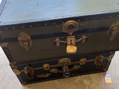 Vintage army trunks