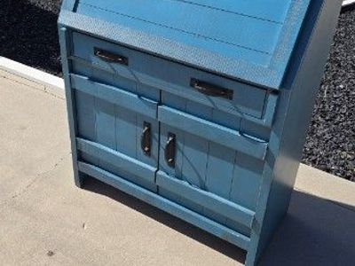 Blue Cabinet/Secretary Desk