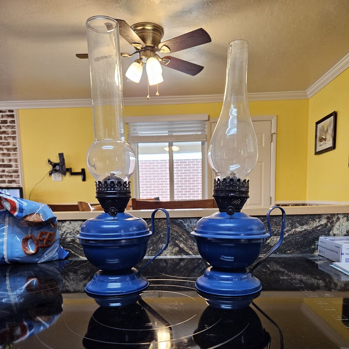 Vintage oil lamps - two