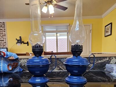 Vintage oil lamps - two
