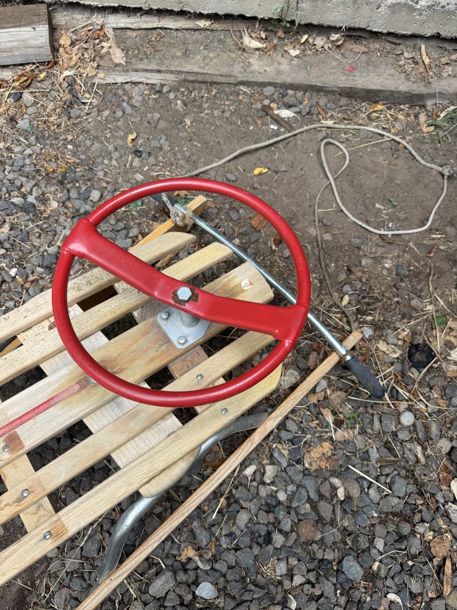 Classic wooden sled