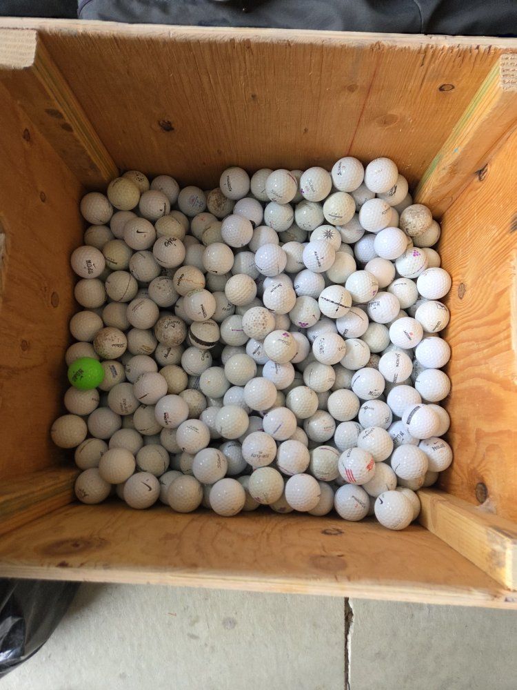 box of golf balls