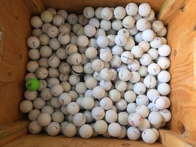 box of golf balls