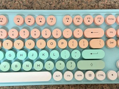 FD EK8870 2.4G Wireless Typewriter Keyboard Colorful Round Keycaps Pastel Multi-Color