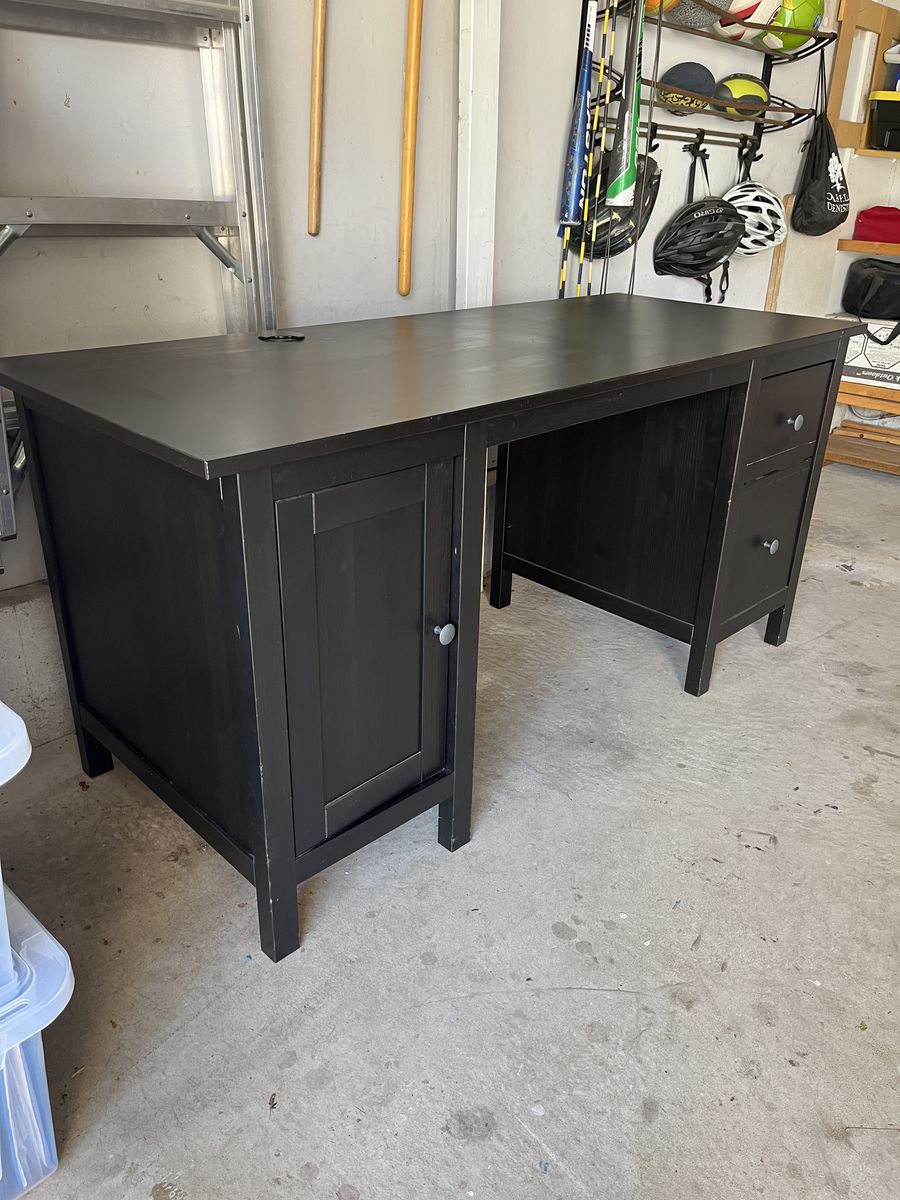 Black IKEA Desk
