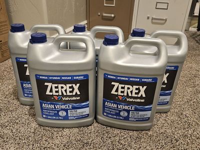 Zerex by Valvoline Asian Vehicle 50/50 Prediluted Antifreeze Coolant - 1 Gallon (5 Pack)