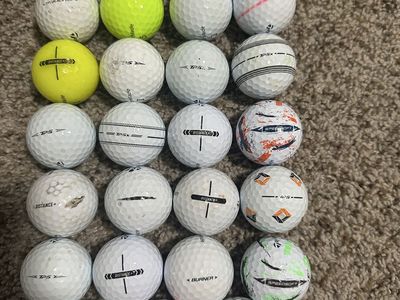 27 used TaylorMade golf balls including TP5, TP5x, and speed soft.