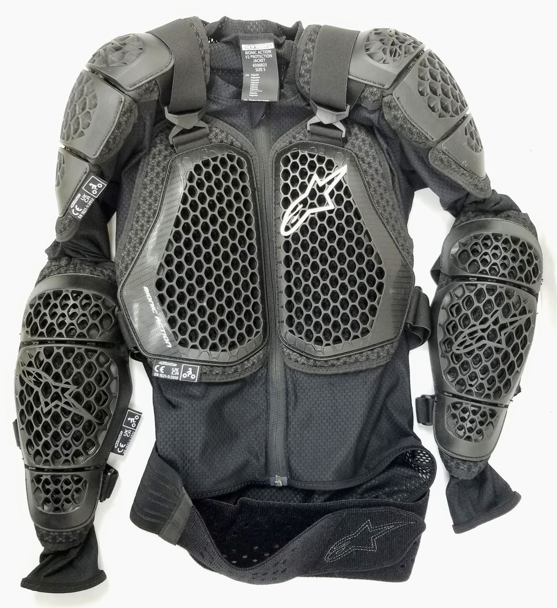 Alpinestars Bionic Action V2 Protection Jacket Black, Size SMALL (482-6143S-L-R1-S4)