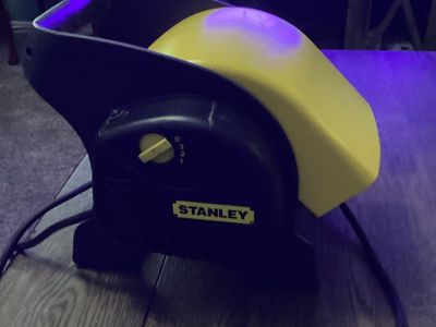 Stanley Blower Fan ST-310-124 3-Speed Utility Fan Air Mover, Yellow/Black