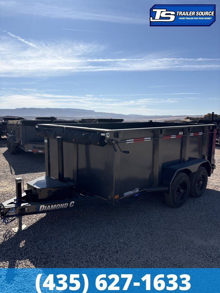 Diamond C MDT 206 6.5x12 ft Dump Trailer 44" Sides 10K GVWR Telescopic