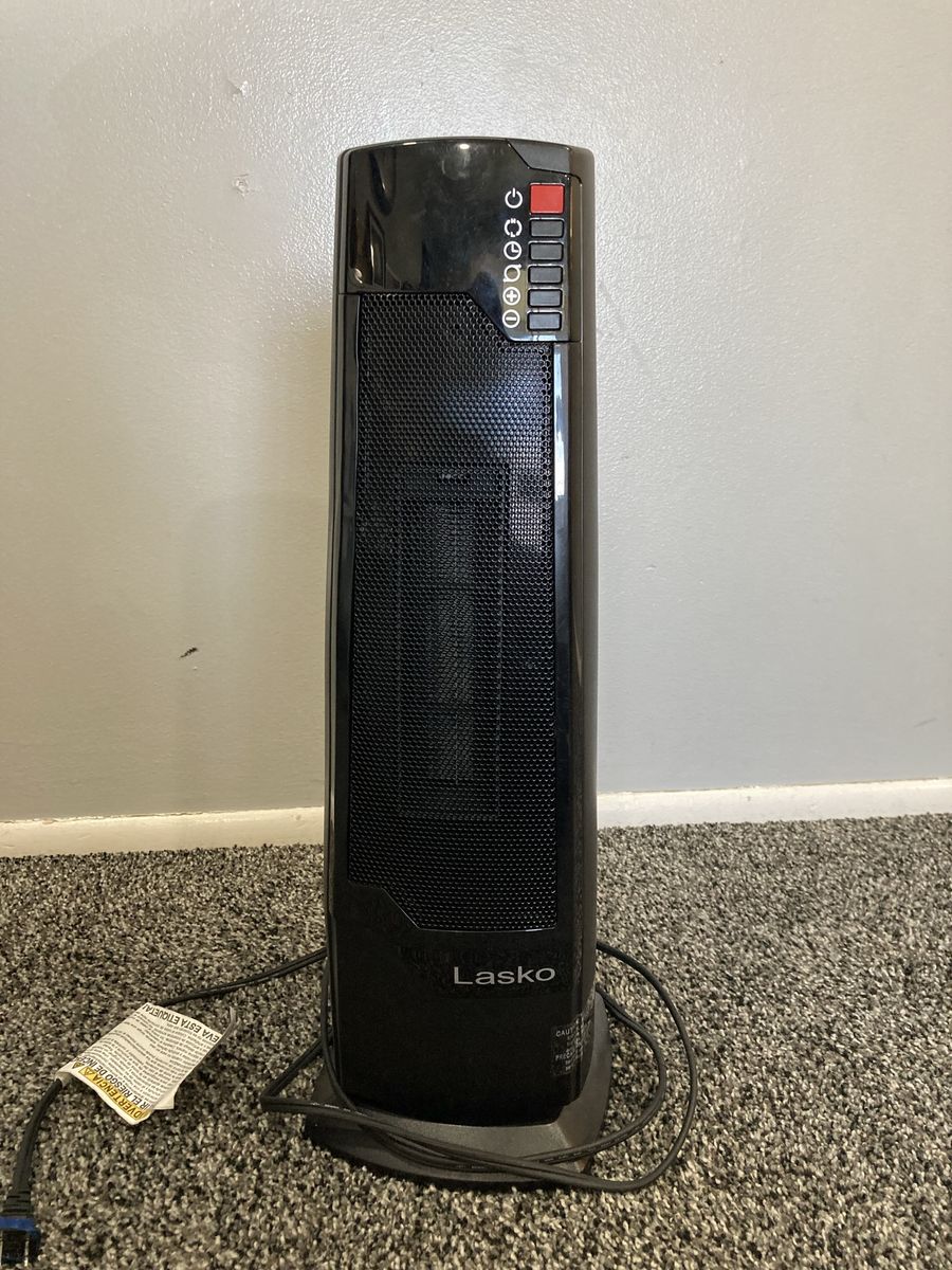 Lasko Digital Ceramic Tower Heater - Portable, Oscillating, with 8-Hour Auto-Off Timer