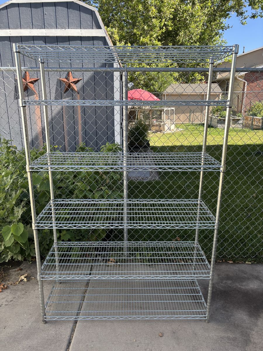 6 shelf wire rack 72 x 48 x 18