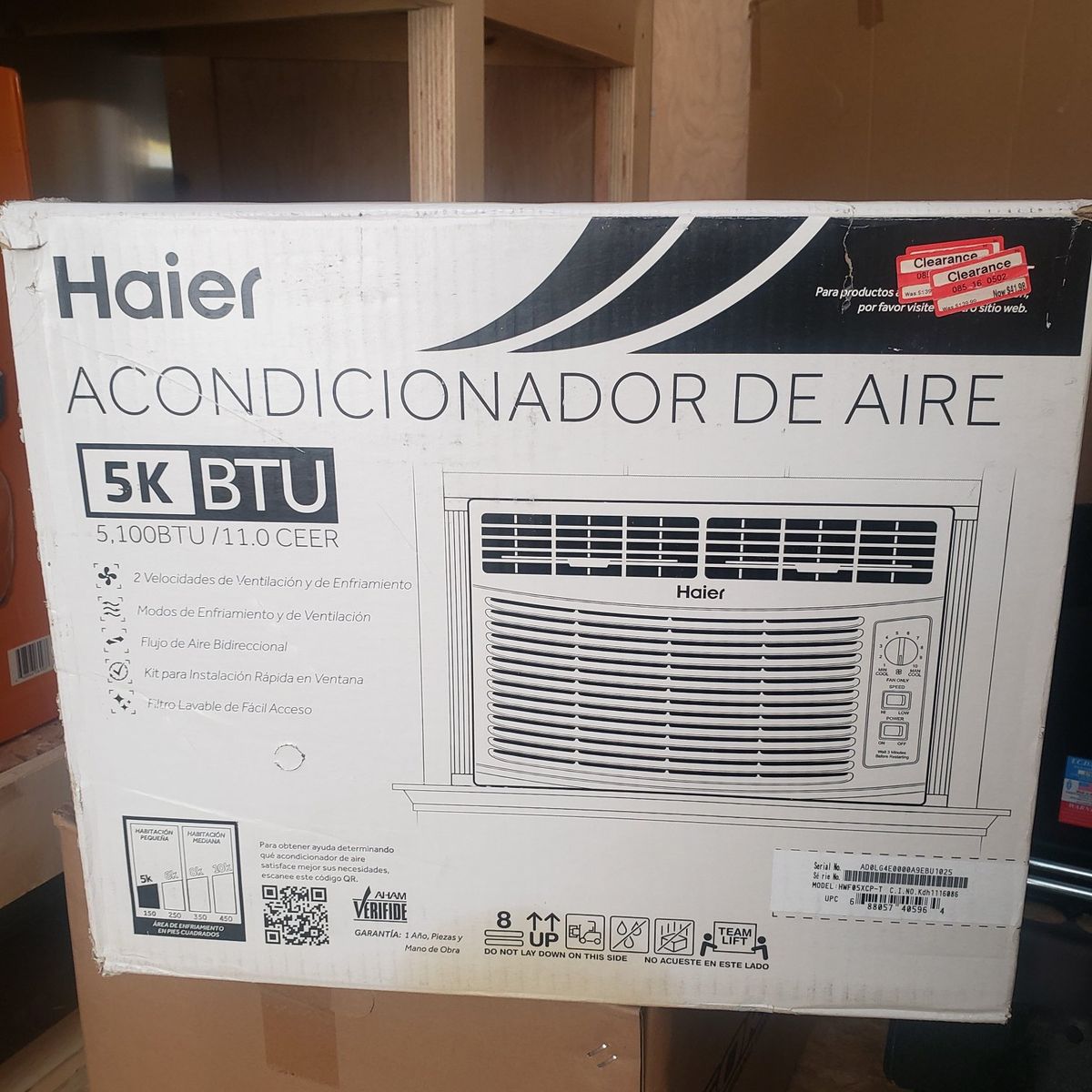 5k btu window mount ac