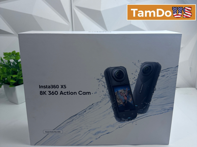 Insta360 X5 8K 360 Action Cam Essentials Bundle Waterproof Pocket Video Camera