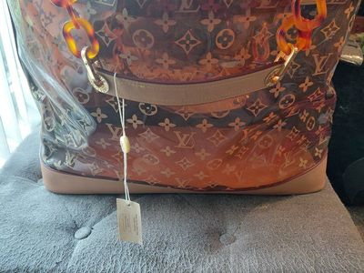 Louis Vuitton Monogram Vinyl Beach Cabas Tote Bag with Pouch