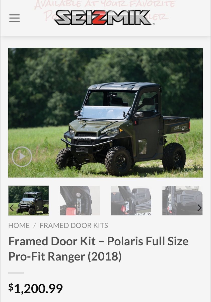 Framed Door Kit - Polaris Full Size