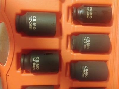 new impact socket set 1/2 inch nuevo