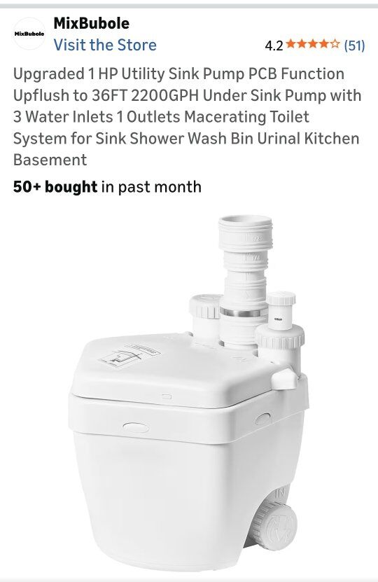 1 HP Utility Sink Pump