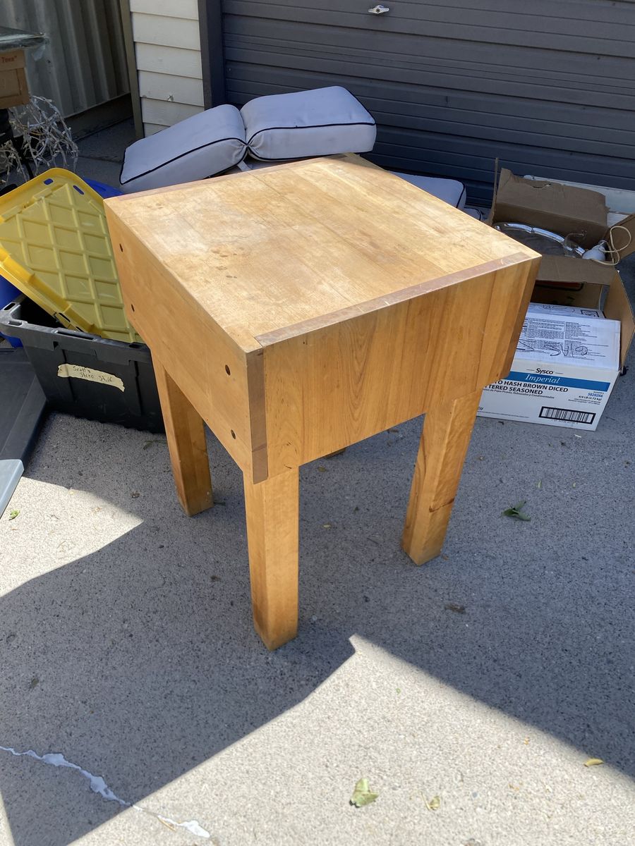 Vintage Butcher block freestanding