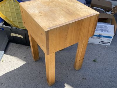 Vintage Butcher block freestanding