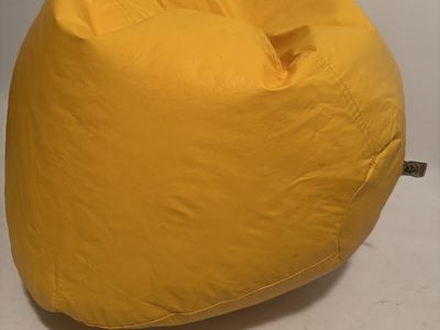 Yellow Beanbag Chair - Comfortable & Versatile Seating and versatile.