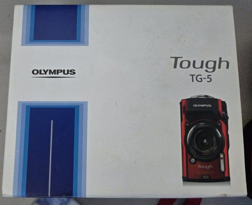 Olympus Tough TG-5 Waterproof Digital Camera with Box, Case, Charger and Accessories