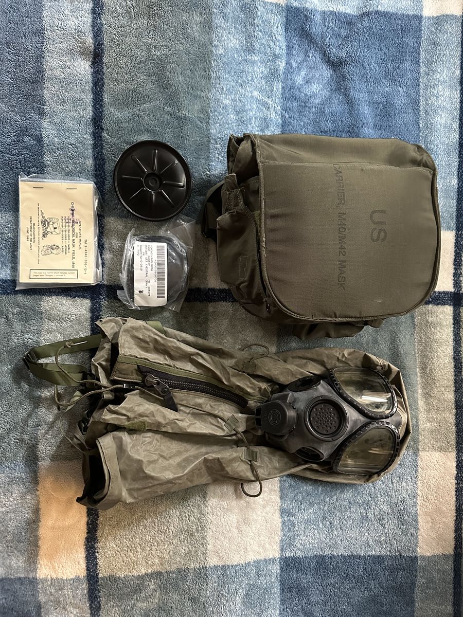 Military issue biological/gas mask