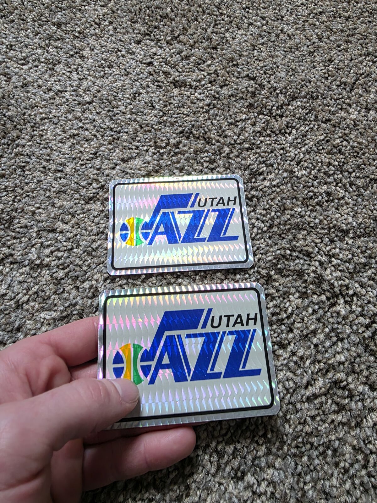 Utah Jazz Holographic Stickers (free)