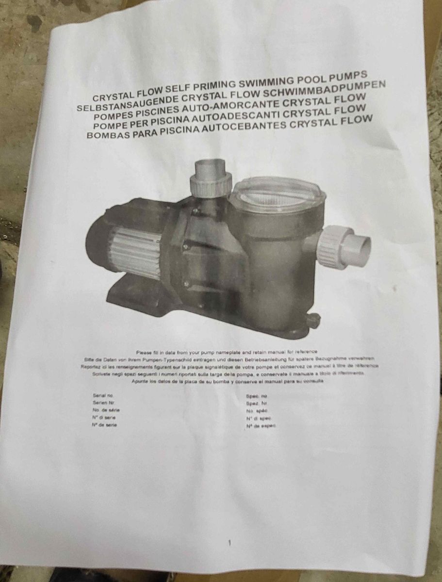 new in box pump and one for parts not working
