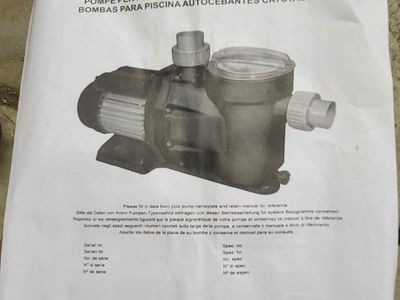 new in box pump and one for parts not working