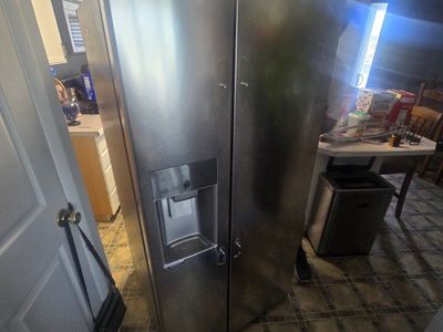 FREE***Used Stainless Steel Side-by-Side Refrigerator with Ice & Water Dispenser