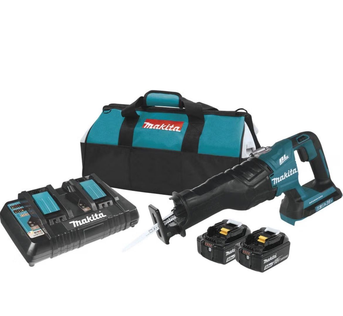 Makita 36v LXT lithium sawzall kit