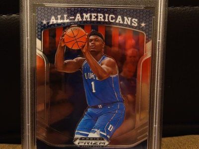 Zion Williamson Prizm DP All-American PSA 8 Rookie
