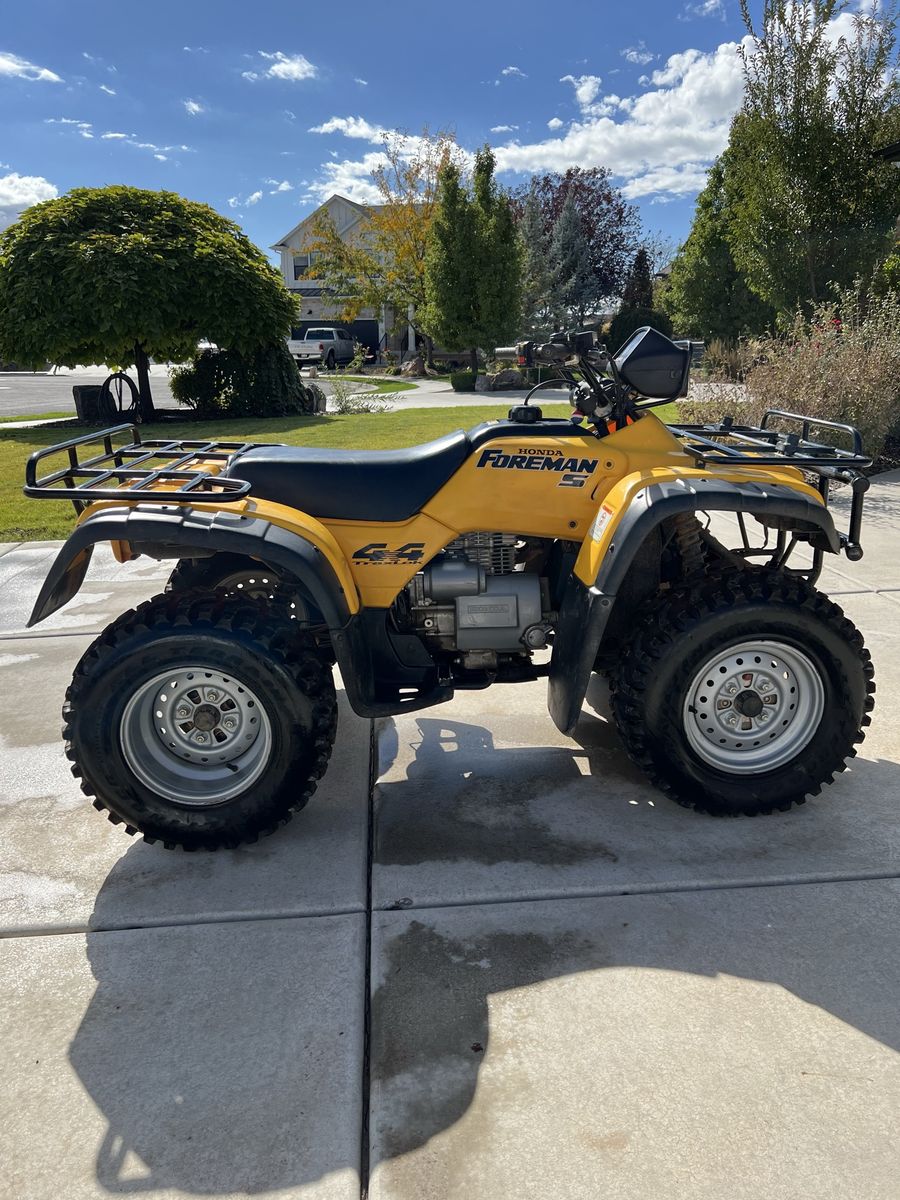 Honda Foreman 2003 4x4 T4M ATV - Yellow, Manual Shift, Utility Racks