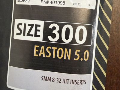 Easton 5.0 High Velocity 5mm Arrow Shafts - Size 300 Spine (1 Dozen)